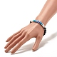 Synthetic Black Stone & Handmade Polymer Clay Heishi Beads Stretch Bracelet(BJEW-JB07509)-2