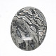 Natural Black Silk Stone/Netstone Cabochons(G-R004-15A)-2