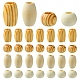 40Pcs 2 Styles Pinewood Beads(WOOD-YW0001-48)-2