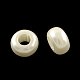 ABS Plastic Imitation Pearl Rondelle Large Hole European Beads(X-MACR-S256-A41)-1