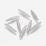 Tibetan Style Alloy Beads, Lead Free and Cadmium Free, Tube, Antique Silver, 25x5mm, Hole: 1mm(X-LF0480Y)