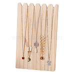 Wooden Neckalces Display Stands for Necklaces, Bracelets, Rectangle, Antique White, Finished Product: 16x10x26cm(NDIS-WH0001-18)