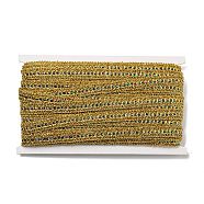 Polyester Glitter Lace Trim, for Curtain, Home Textile Decor, Gold, 1/2 inch(14mm)(OCOR-K007-07A)