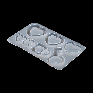 Heart Shape Quicksand DIY Silicone Mold(DIY-K073-10A)-6