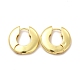 серьги-кольца из латуни с реечным покрытием для женщин(EJEW-G342-11G)-1