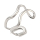 304 Stainless Steel Open Cuff Ring(RJEW-C067-13P)-1