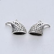 Tibetan Style Alloy Pendants, Cadmium Free & Lead Free, Eagle Head, Antique Silver, 19x23x8mm, Hole: 1.8mm, about 85pcs/500g(TIBE-R316-116AS-RS)