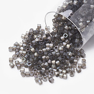MIYUKI Delica Beads, Cylinder, Japanese Seed Beads, 11/0, (DB1818) Dyed Rustic Gray Silk Satin, 1.3x1.6mm, Hole: 0.8mm, about 20000pcs/bag, 100g/bag(SEED-S014-DB-1818)