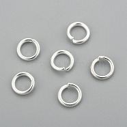304 Stainless Steel Jump Rings, Open Jump Rings, Silver, 15 Gauge, 8x1.5mm, Inner Diameter: 5.2mm(X-STAS-H380-09S-J)