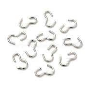 304 Stainless Steel Quick Link Connectors, Chain Findings, Number 3 Shaped Clasps, Stainless Steel Color, 11x6.5x1mm(STAS-P336-04P)