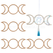 Wooden Basket Bottoms, Crochet Basket Base, for Knitting Supplies, Triple Moon Goddess, 8x20x0.3cm(TOOL-WH0051-71)