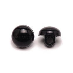 Craft Plastic Doll Eyes, Stuffed Toy Eyes, Mushroom, Black, 10x9mm, Hole: 3.1mm(DIY-WH0304-029A)