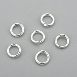 304 Stainless Steel Jump Rings, Open Jump Rings, Silver, 15 Gauge, 8x1.5mm, Inner Diameter: 5.2mm(X-STAS-H380-09S-J)