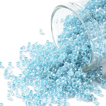 TOHO Round Seed Beads, Japanese Seed Beads, (918) Ceylon English Bluebell, 11/0, 2.2mm, Hole: 0.8mm, about 50000pcs/pound