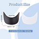 12Pcs 2 Colors PE Plastic Hat Brims(DIY-BC0008-99)-2