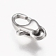 Polished 316 Surgical Stainless Steel Lobster Claw Clasps(X-STAS-Z013-05B)-3