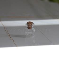 Glass Bottles Ornament, Micro Landscape Home Dollhouse Accessories, Pretending Prop Decorations, Clear, 1.5x1.9cm(PW-WG96322-05)