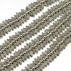 Tibetan Style Wing Alloy Bead Strands, Lead Free, Antique Silver, 4.5x14x3.5mm, Hole: 2mm, about 59pcs/strand, 8 inch(TIBEB-O007-22-LF)