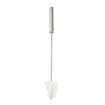 Silicone Stirring Rods, with 201 Stainless Steel Handle, for Cake Making, White, 390x49x40mm