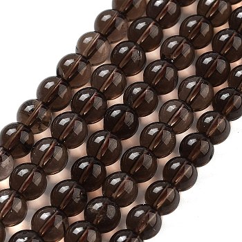 Natural Smoky Quartz Round Beads Strands, 6~6.8mm, Hole: 1mm, about 57~64pcs/strand, 37.5cm