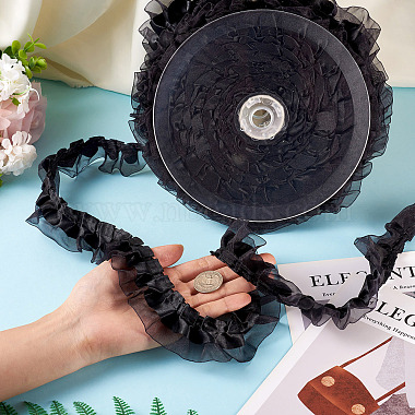 1Pc 2-Layer Pleated Satin Organza Ribbons(ORIB-TA0001-06B)-7