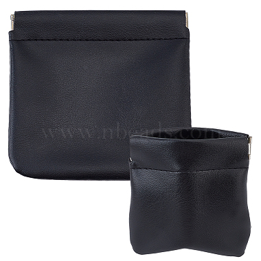 Black Imitation Leather Wallets