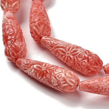 Synthetic Shell Carved Beads Strands(SHEL-H007-03A-01)-3