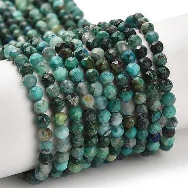 Natural Chrysocolla Beads Strands(G-K373-B06-03)-2