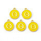 Golden Plated Alloy Enamel Charms(X-ENAM-S118-09Q)-1