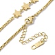 Ion Plating(IP) 304 Stainless Steel Heart & Star Pendant Necklace for Women(NJEW-F298-12G)-4