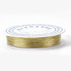 Round Copper Jewelry Wire, Gold, 28 Gauge(0.3mm), about 65.61 Feet(20m)/roll(X-CWIR-S002-0.3mm-02)