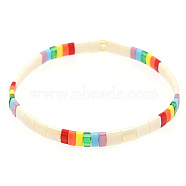 Rainbow Bohemian Style Original Design Fashion Tila Beaded Bracelet for Women.(RM1844-3)