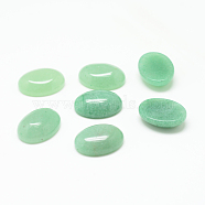 Natural Green Aventurine Gemstone Cabochons, Oval, 25x18x7mm(G-T020-18x25mm-08)