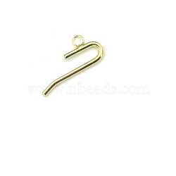 Alloy Hair Stick Findings, with Loop, Golden, 27x10mm, 10pcs/bag(OHAR-PW0001-348B)