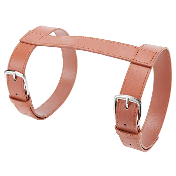 PU Leather Blanket Straps, for Outdoor Picnic, Camping, Saddle Brown, 660x203x5mm
