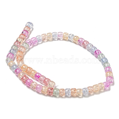 Transparent Spray Painting Crackle Glass Beads Strands(GLAA-NH0001-05A)-2