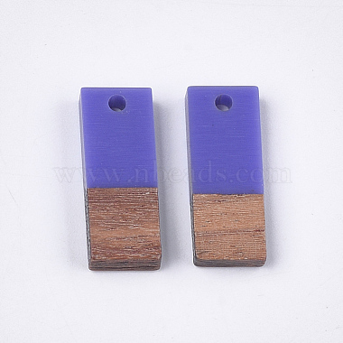 Colgantes de resina y madera de nogal(RESI-S358-79H)-2