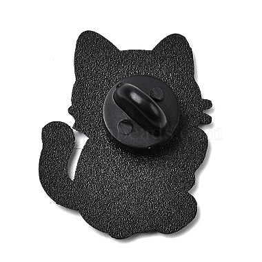猫と魚のエナメルピン(JEWB-I055-05EB-07)-2