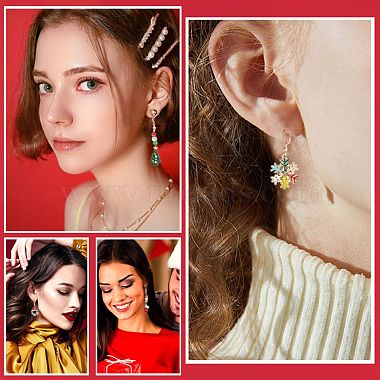 12 Pairs 12 Style Christmas Theme Alloy Dangle Earrings(EJEW-SC0001-33)-5