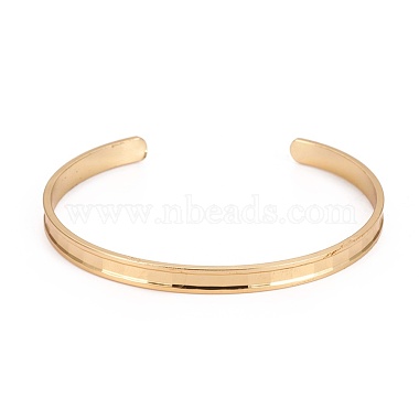 Long-Lasting Plated Brass Cuff Bangles(BJEW-E370-04G)-2