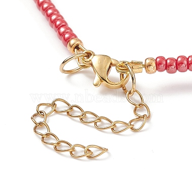 Natural Carnelian Beaded Necklaces for Women(NJEW-JN03984)-5