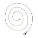304 Stainless Steel Coreana Chain Necklace(NJEW-S420-006D-P)-2