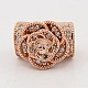 CZ Jewelry Findings Brass Micro Pave Cubic Zirconia Hollow Curved Tube Beads(ZIRC-M014-04-NR)-2