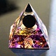 Resin Orgonite Pyramids with Ball(PW-WG29079-01)-2