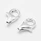 925 Sterling Silver Lobster Claw Clasps(STER-G019-04-9mm)-2