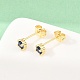 Brass Micro Pave Cubic Zirconia Stud Earrings(EJEW-F405-22C-G02)-5