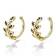 Brass Micro Pave Cubic Zirconia Cuff Earrings(EJEW-S201-235B-G-NR)-1