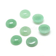 Natural Green Aventurine Gemstone Cabochons, Half Round, 12x5mm(G-T020-12mm-02)