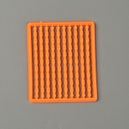 Plastic Carp Quick Stops Bait Stoppers, Fishing Accessories, Rectangle, Orange, 62x51x2mm(FIND-WH0076-41)