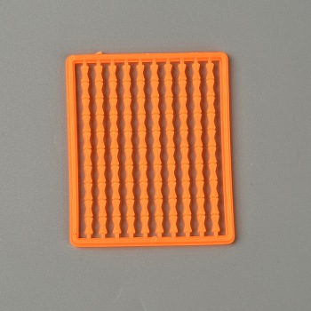 Plastic Carp Quick Stops Bait Stoppers, Fishing Accessories, Rectangle, Orange, 62x51x2mm